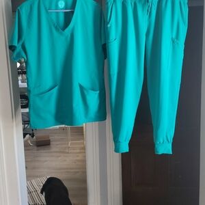 Women's Teal Scrub Set